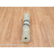 Load image into Gallery viewer, 4&#39;x6&#39;1&quot; Ivory, 100% Wool Hand Knotted, Nain With Gumbad Design, 250 Kpsi Densely Woven, Oriental Rug FWR391848