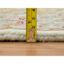 Load image into Gallery viewer, 4&#39;x6&#39;1&quot; Ivory, 100% Wool Hand Knotted, Nain With Gumbad Design, 250 Kpsi Densely Woven, Oriental Rug FWR391848