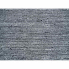 Load image into Gallery viewer, 10&#39;1&quot;x10&#39;1&quot; Arsenic Gray, Soft Wool Hand Loomed, Modern Striae Design Soft Pile, Square Oriental Rug FWR392532