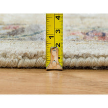 Load image into Gallery viewer, 9&#39;10&quot;x13&#39;10&quot; Ivory With Soft Tones, Reimagined Persian Viss Design, Plush And Lush Soft Pile, Pure Wool Hand Knotted, Oriental Rug FWR392604