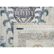 Load image into Gallery viewer, 9&#39;10&quot;x13&#39;10&quot; Ivory With Soft Tones, Reimagined Persian Viss Design, Plush And Lush Soft Pile, Pure Wool Hand Knotted, Oriental Rug FWR392604