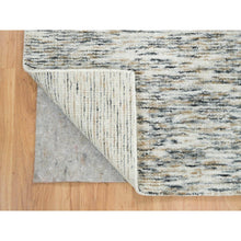 Load image into Gallery viewer, 6&#39;2&quot;x6&#39;2&quot; Earth Tone Colors, Hand Loomed Modern Striae Design, Soft To The Touch Pure Wool, Square Oriental Rug FWR392616