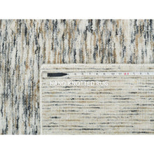 Load image into Gallery viewer, 6&#39;2&quot;x6&#39;2&quot; Earth Tone Colors, Hand Loomed Modern Striae Design, Soft To The Touch Pure Wool, Square Oriental Rug FWR392616