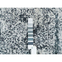 Load image into Gallery viewer, 2&#39;8&quot;x21&#39;8&quot; Gray, Broken Persian Design, Wool And Pure Silk Hand Knotted, Xl Runner Oriental Rug FWR392670