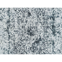 Load image into Gallery viewer, 2&#39;8&quot;x21&#39;8&quot; Gray, Broken Persian Design, Wool And Pure Silk Hand Knotted, Xl Runner Oriental Rug FWR392670