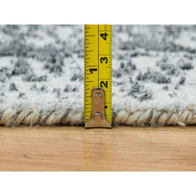 Load image into Gallery viewer, 2&#39;8&quot;x21&#39;8&quot; Gray, Broken Persian Design, Wool And Pure Silk Hand Knotted, Xl Runner Oriental Rug FWR392670