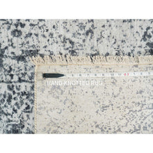 Load image into Gallery viewer, 2&#39;8&quot;x21&#39;8&quot; Gray, Broken Persian Design, Wool And Pure Silk Hand Knotted, Xl Runner Oriental Rug FWR392670