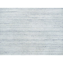 Load image into Gallery viewer, 10&#39;1&quot;x14&#39;1&quot; Ivory, Natural Wool Hand Loomed, Plain Modern Striae Design Soft Pile, Oriental Rug FWR392706