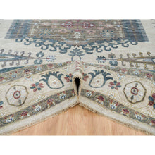 Load image into Gallery viewer, 13&#39;10&quot;x16&#39;2&quot; Ivory With Soft Tones, Reimagined Persian Viss Design, Plush And Lush Soft Pile, Extra Soft Wool Hand Knotted, Oversized Oriental Rug FWR392736