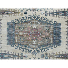 Load image into Gallery viewer, 13&#39;10&quot;x16&#39;2&quot; Ivory With Soft Tones, Reimagined Persian Viss Design, Plush And Lush Soft Pile, Extra Soft Wool Hand Knotted, Oversized Oriental Rug FWR392736