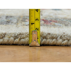 13'10"x16'2" Ivory With Soft Tones, Reimagined Persian Viss Design, Plush And Lush Soft Pile, Extra Soft Wool Hand Knotted, Oversized Oriental Rug FWR392736