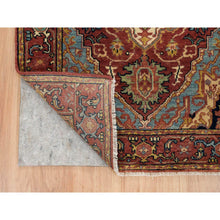 Load image into Gallery viewer, 2&#39;7&quot;x18&#39; Terracotta Red, Hand Knotted, Antiqued Fine Heriz Re-Creation, Densely Woven, Natural Dyes, Organic Wool, XL Runner Oriental Rug FWR392820