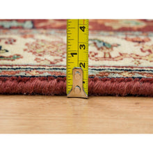 Load image into Gallery viewer, 2&#39;7&quot;x12&#39; Terracotta Red, Antiqued Fine Heriz Re-creation, Natural Dyes Dense Weave, Organic Wool Hand Knotted, Runner Oriental Rug FWR392856