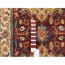 Load image into Gallery viewer, 2&#39;7&quot;x22&#39; Terracotta Red, Hand Knotted Antiqued Fine Heriz Re-Creation, Natural Dyes Dense Weave, Extra Soft Wool, XL Runner Oriental Rug FWR392976