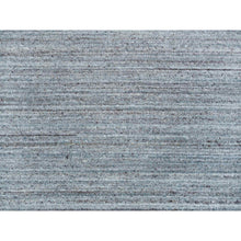 Load image into Gallery viewer, 8&#39;1&quot;x10&#39; Arsenic Gray, Hand Loomed, Modern Striae Design, Soft Pile Organic Wool, Oriental Rug FWR393330