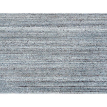 Load image into Gallery viewer, 8&#39;1&quot;x8&#39;1&quot;arsenic Gray, 100% Wool Hand Loomed, Modern Striae Design Soft Pile, Square Oriental Rug FWR393366
