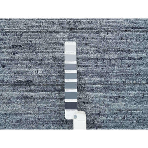 10'x10' Natural Wool, Modern Striae, Tone on tone, Soft Pile, Thick Round Hand Loomed, Oriental Rug FWR393384