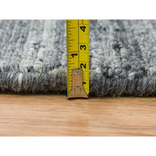 Load image into Gallery viewer, 10&#39;x10&#39; Natural Wool, Modern Striae, Tone On Tone, Soft Pile, Thick Round Hand Loomed, Oriental Rug FWR393384