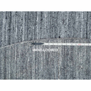 10'x10' Natural Wool, Modern Striae, Tone on tone, Soft Pile, Thick Round Hand Loomed, Oriental Rug FWR393384