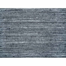Load image into Gallery viewer, 2&#39;6&quot;x15&#39;10&quot; Arsenic Gray, Hand Loomed, Modern Striae Design, Pure Wool, Xl Runner Oriental Rug FWR393390