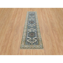 Load image into Gallery viewer, 2&#39;6&quot;x9&#39;10&quot; Ivory Soft Tones, Extra Soft Wool, Hand Knotted Reimagined Persian Viss Design, Soft &amp; Vibrant Pile, Runner, Oriental Rug FWR393438