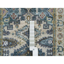 Load image into Gallery viewer, 2&#39;6&quot;x9&#39;10&quot; Ivory Soft Tones, Extra Soft Wool, Hand Knotted Reimagined Persian Viss Design, Soft &amp; Vibrant Pile, Runner, Oriental Rug FWR393438
