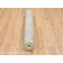 Load image into Gallery viewer, 6&#39;1&quot;x9&#39; Ivory, Shiraz Reimagined Unique Flower Rosettes Border Design, Thick And Plush Soft Pile, Natural Wool, Hand Knotted, Tone On Tone, Sustainable Oriental Rug FWR393462