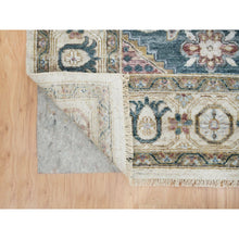 Load image into Gallery viewer, 7&#39;9&quot;x10&#39;4&quot; Ivory with Soft Tones, Natural Wool, Hand Knotted, Thick and Plush Soft Pile, Reimagined Persian Viss Design, Vegetable Dyes, Oriental Rug FWR393516