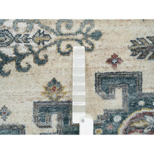 Load image into Gallery viewer, 7&#39;9&quot;x10&#39;4&quot; Ivory with Soft Tones, Natural Wool, Hand Knotted, Thick and Plush Soft Pile, Reimagined Persian Viss Design, Vegetable Dyes, Oriental Rug FWR393516