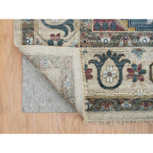 Load image into Gallery viewer, 10&#39;x14&#39; Ivory With Soft Tones, Hand Knotted, Reimagined Persian Viss Design, Plush And Lush Soft Pile, 100% Wool, Natural Dyes, Oriental Rug FWR393570