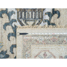 Load image into Gallery viewer, 10&#39;x14&#39; Ivory With Soft Tones, Hand Knotted, Reimagined Persian Viss Design, Plush And Lush Soft Pile, 100% Wool, Natural Dyes, Oriental Rug FWR393570