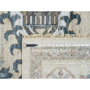 10'x14' Ivory With Soft Tones, Hand Knotted, Reimagined Persian Viss Design, Plush And Lush Soft Pile, 100% Wool, Natural Dyes, Oriental Rug FWR393570