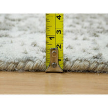 Load image into Gallery viewer, 2&#39;5&quot;x22&#39; Gray, Broken Persian Design, Hand Knotted, Wool And Pure Silk, Dense Weave, Tone On Tone, Xl Runner, Oriental Rug FWR393768