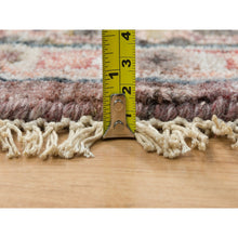 Load image into Gallery viewer, 9&#39;7&quot;x9&#39;7&quot; Light Burgundy, Heriz Revival, Thick And Plush Soft Pile, Vegetable Dyes, Natural Wool, Hand Knotted, Round Oriental Rug FWR393798