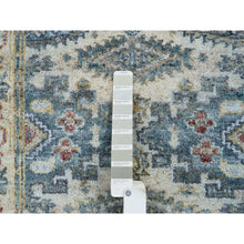Load image into Gallery viewer, 2&#39;7&quot;x11&#39;10&quot; Ivory, Soft &amp; Vibrant Pile, Soft Wool, Hand Knotted, Tone On Tone, Natural Dyes, Reimagined Persian Viss Design, Runner, Oriental Rug FWR393804