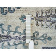 Load image into Gallery viewer, 9&#39;9&quot;x9&#39;9&quot; Ivory, Extra Soft Wool, Hand Knotted, Thick And Plush, Reimagined Persian Viss Design, Tone On Tone, Natural Dyes, Round, Oriental Rug FWR393816