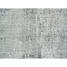 Load image into Gallery viewer, 6&#39;1&quot;x6&#39;1&quot; Light Gray, Hand Knotted, Hand Spun Undyed Natural Wool, Soft Pile, Modern Design, Round Oriental Rug FWR393918