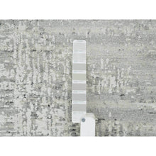 Load image into Gallery viewer, 6&#39;2&quot;x6&#39;2&quot; Light Gray, Modern Design, Soft Pile, Hand Knotted, Hand Spun Undyed Natural Wool, Square Oriental Rug FWR393954