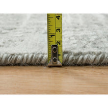 Load image into Gallery viewer, 6&#39;2&quot;x6&#39;2&quot; Light Gray, Modern Design, Soft Pile, Hand Knotted, Hand Spun Undyed Natural Wool, Square Oriental Rug FWR393954