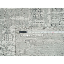 Load image into Gallery viewer, 6&#39;2&quot;x6&#39;2&quot; Light Gray, Modern Design, Soft Pile, Hand Knotted, Hand Spun Undyed Natural Wool, Square Oriental Rug FWR393954