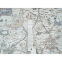 Load image into Gallery viewer, 12&#39;x15&#39;5&quot; Ivory, Tabriz Vase With Pomegranate Design, Silk With Textured Wool, Dense Weave, Soft And Vibrant Pile, Hand Knotted, Oriental Rug FWR394098