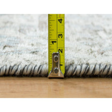 Load image into Gallery viewer, 3&#39;3&quot;x5&#39; Ivory, Sickle Leaf Design, Soft Pile, Dense Weave, Silk With Textured Wool, Hand Knotted, Oriental Rug FWR394176