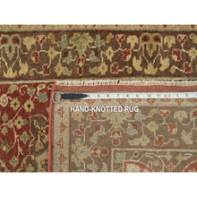 Load image into Gallery viewer, 2&#39;7&quot;x20&#39;1&quot; Rust And Brown, Plush Pile, Hand Knotted, All Wool, Antiqued Tabriz Haji Jalili Design, Fine Weave, Vegetable Dyes, Xl Runner Oriental Rug FWR394374