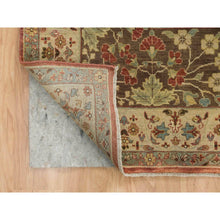Load image into Gallery viewer, 12&#39;x15&#39;2&quot; Rust Red With Brown, Plush Pile, Fine Weave, Vegetable Dyes, Antiqued Tabriz Haji Jalili Design, Hand Knotted, All Wool, Oversized Oriental Rug FWR394518