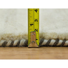Load image into Gallery viewer, 4&#39;x6&#39; Parchment White, Lori Buft Gabbeh, Thick and Plush Soft Pile, 100 Percent Wool, Hand Knotted, Oriental Rug FWR394554