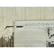 Load image into Gallery viewer, 4&#39;x6&#39; Parchment White, Lori Buft Gabbeh, Thick And Plush Soft Pile, 100 Percent Wool, Hand Knotted, Oriental Rug FWR394554