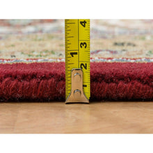 Load image into Gallery viewer, 10&#39;x13&#39;10&quot; Mahogany Red With Beaver Brown, Tabriz Mahi With Fish Medallion Design, Hand Knotted, 175 Kpsi, Organic Wool, Oriental Rug FWR394614