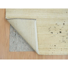 Load image into Gallery viewer, 9&#39;6&quot;x13&#39;4&quot; Parchment White, Avant Garde Design, Hand Knotted, Lori Buft Gabbeh, Thick And Plush, Organic Wool, Oriental Rug FWR394626