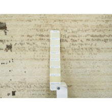 Load image into Gallery viewer, 9&#39;6&quot;x13&#39;4&quot; Parchment White, Avant Garde Design, Hand Knotted, Lori Buft Gabbeh, Thick And Plush, Organic Wool, Oriental Rug FWR394626