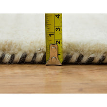 Load image into Gallery viewer, 9&#39;6&quot;x13&#39;4&quot; Parchment White, Avant Garde Design, Hand Knotted, Lori Buft Gabbeh, Thick And Plush, Organic Wool, Oriental Rug FWR394626